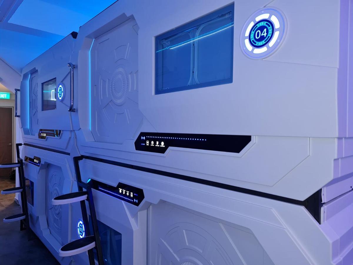 Galaxy Pods Capsule Hotel Boat Quay Singapura Luaran gambar